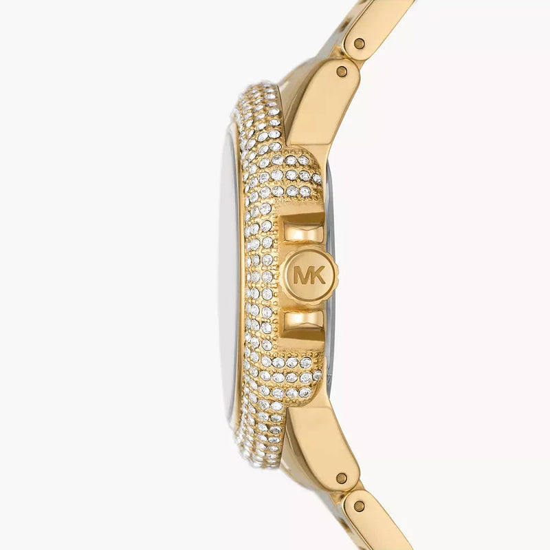Michael Kors Camille Three-Hand Crystals Gold Dial Gold Steel Strap Watch for Women - MK1067 Buy Now By Michael Kors