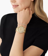 Michael Kors Camille Three-Hand Crystals Gold Dial Gold Steel Strap Watch for Women - MK1067 Buy Now By Michael Kors