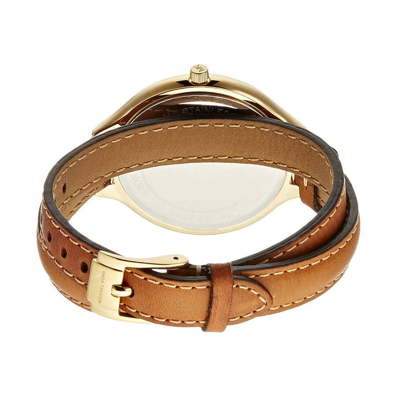 Michael Kors Runway Gold Dial Brown Leather Strap Watch For Women - MK2256 Buy Now By Michael Kors