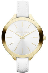 Michael Kors Slim Runway White Dial White Leather Strap Watch For Women - MK2273 Buy Now By Michael Kors