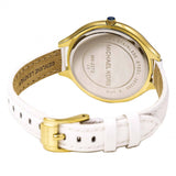 Michael Kors Slim Runway White Dial White Leather Strap Watch For Women - MK2273 Buy Now By Michael Kors
