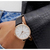Michael Kors Pyper Quartz White Dial Black Leather Strap Watch For Women - MK2834 Buy Now By Michael Kors