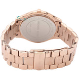 Shop Michael Kors Slim Runway Rose Gold Dial Rose Gold Steel Strap Watch for Women - MK3197 in USA