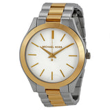 Michael Kors Runway Slim Silver Dial Two Tone Stainless Steel Strap Watch for Women - MK3198 Buy Now By Michael Kors