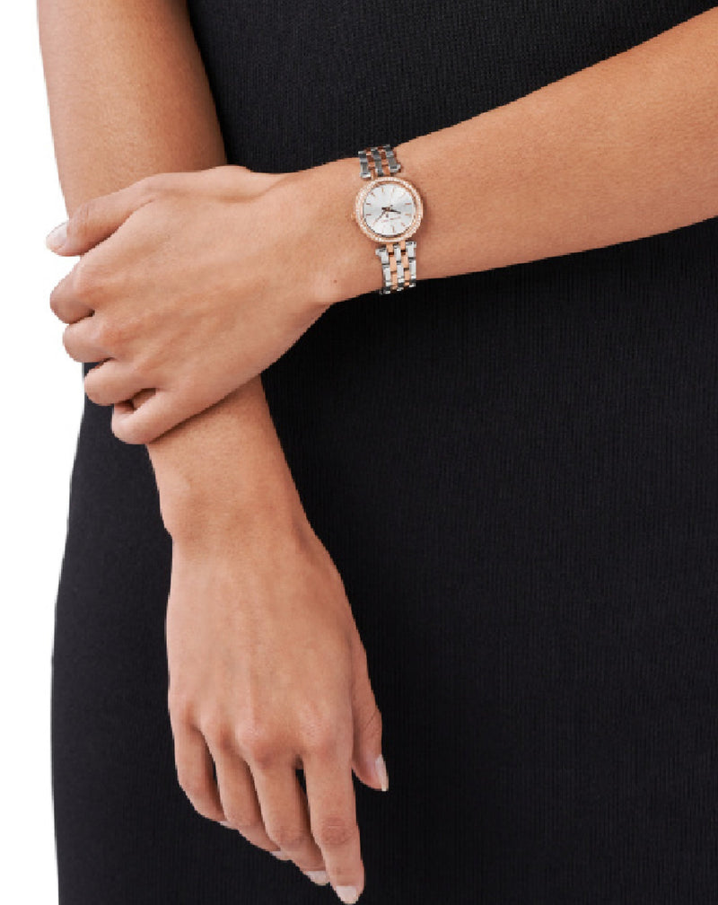 Michael Kors Darci Silver Dial Two Tone Steel Strap Watch for Women - MK3298 Buy Now By Michael Kors
