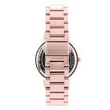 Michael Kors Catlin Black Dial Rose Gold Steel Strap Watch for Women - MK3339