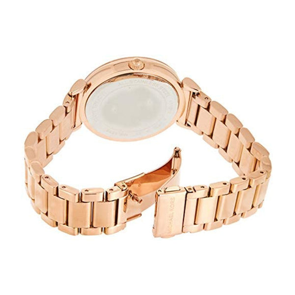 Michael Kors Catlin Black Dial Rose Gold Steel Strap Watch for Women - MK3339 Buy Now By Michael Kors