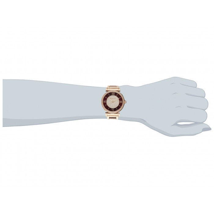 Michael Kors Catlin Quartz Rose Gold Dial Rose Gold Steel Strap Watch For Women - MK3412 Buy Now By Michael Kors
