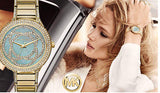 Michael Kors Kerry Mother of Pearl Dial Gold Steel Strap Watch for Women - MK3481 Buy Now By Michael Kors