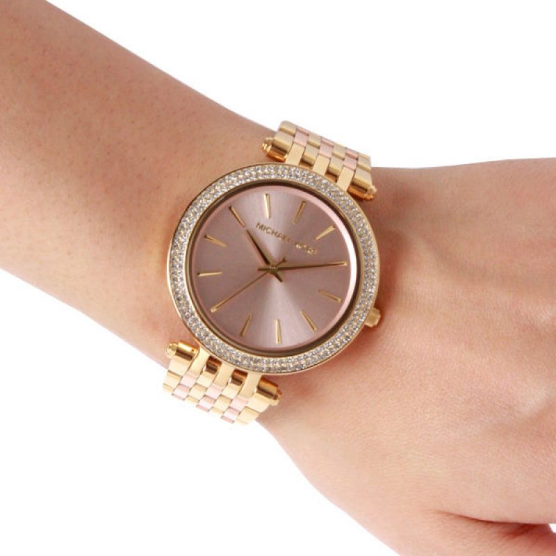 Michael Kors Darci Rose Gold Dial Rose Gold Steel Strap Watch for Women - MK3507 Buy Now By Michael Kors