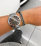 Michael Kors Norie Grey Dial Silver Stainless Steel Strap Watch for Women - MK3559