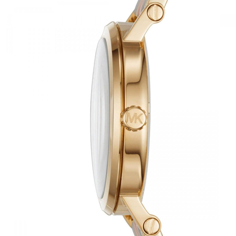 Michael Kors Norie Gold Dial Two Tone Steel Strap Watch for Women - MK3586 Buy Now By Michael Kors