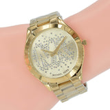 Michael Kors Slim Runway Gold Dial Gold Steel Strap Watch for Women - MK3590 Buy Now By Michael Kors