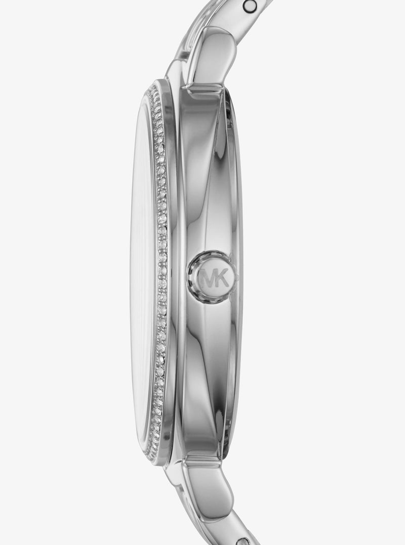 Michael Kors Portia Black Dial Silver Steel Strap Watch for Women - MK3638 Buy Now By Michael Kors