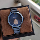 Michael Kors Portia Blue Dial Blue Stainless Steel Strap Watch for Women - MK3680 Buy Now By Michael Kors