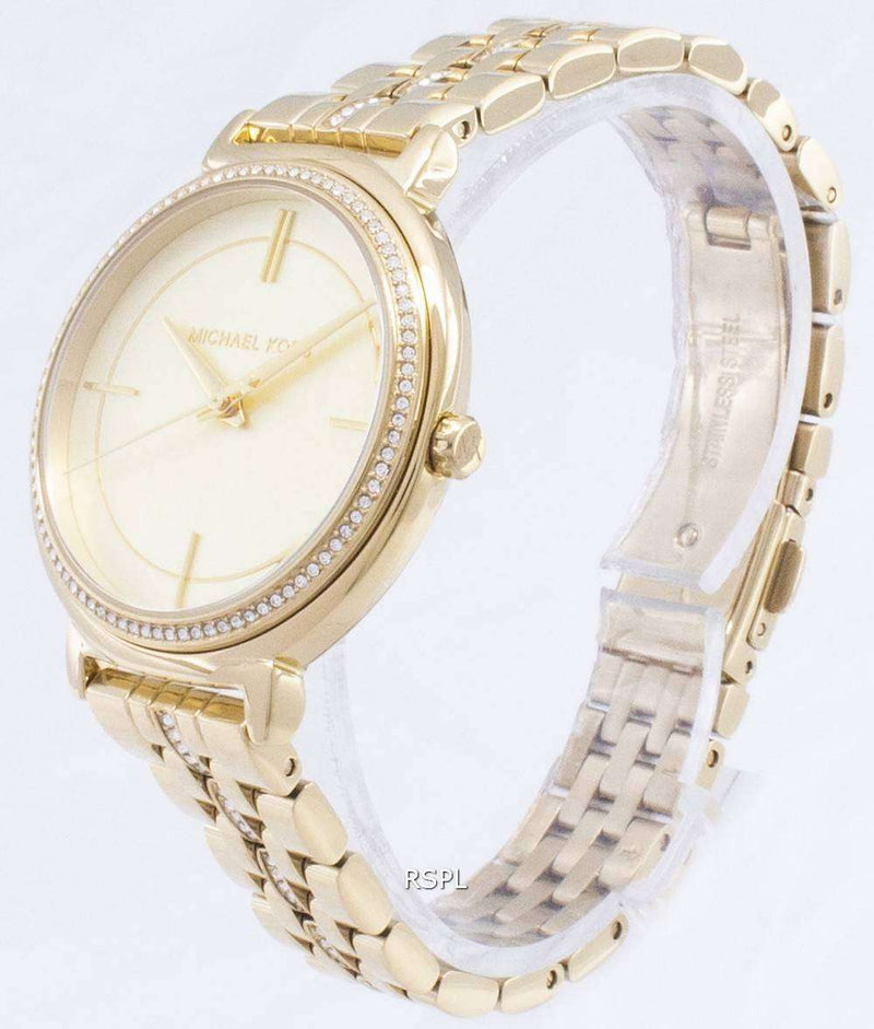 Michael Kors Cinthia Quartz Gold Dial Gold Steel Strap Watch For Women - MK3681 Buy Now By Michael Kors