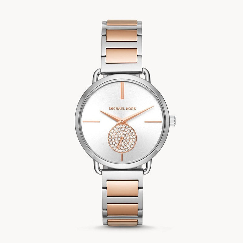 Michael Kors Portia Quartz Silver Dial Two Tone Steel Strap Watch For Women - MK3709 Buy Now By Michael Kors