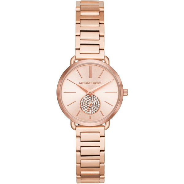 Michael Kors Portia Analog Quartz Rose Gold Dial Rose Gold Steel Strap Watch For Women - MK3839 Buy Now By Michael Kors