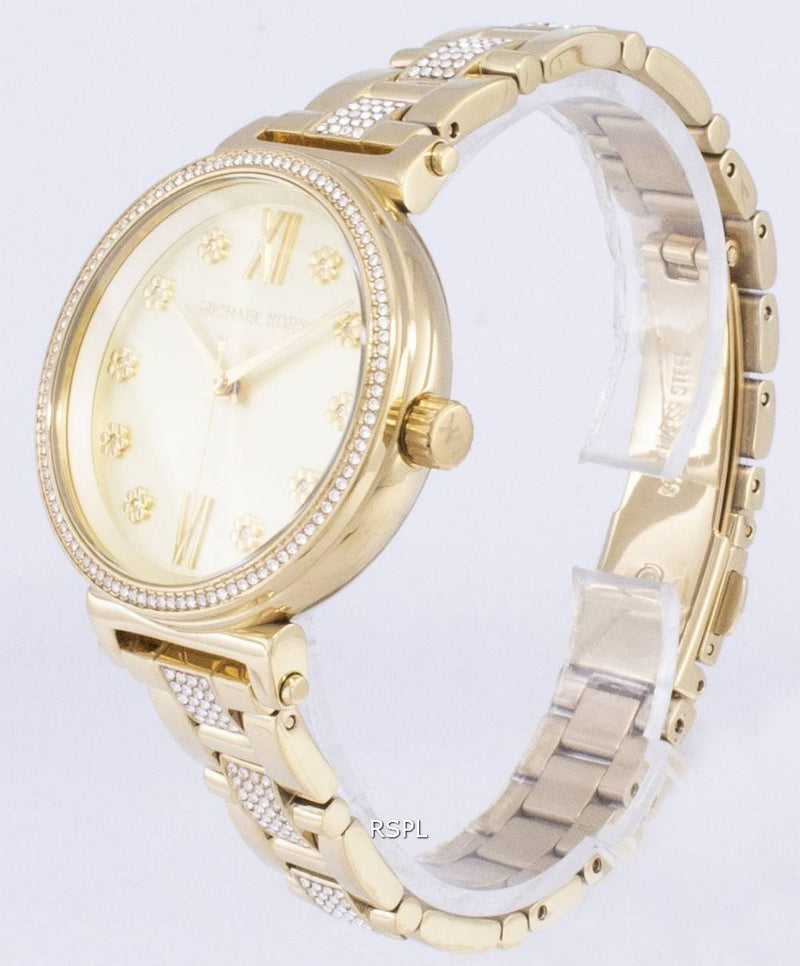 Michael Kors Sofie Quartz Gold Dial Gold Steel Strap Watch For Women - MK3881 Buy Now By Michael Kors