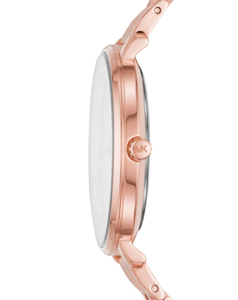 Michael Kors Pyper Three-Hand Rose Gold Dial Rose Gold Steel Strap Watch For Women - MK3897 Buy Now By Michael Kors