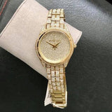 Michael Kors Lauryn Crystals Gold Dial Gold Steel Strap Watch For Women - MK3930 Buy Now By Michael Kors