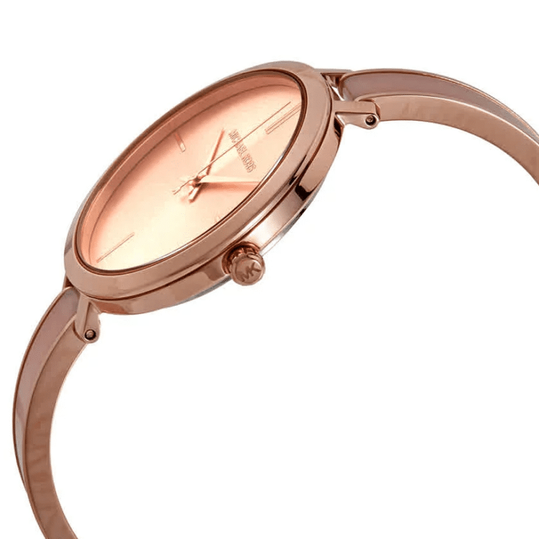 Michael Kors Jaryn Analog Gold Dial Pink Steel Strap Watch For Women - MK4343 Buy Now By Michael Kors