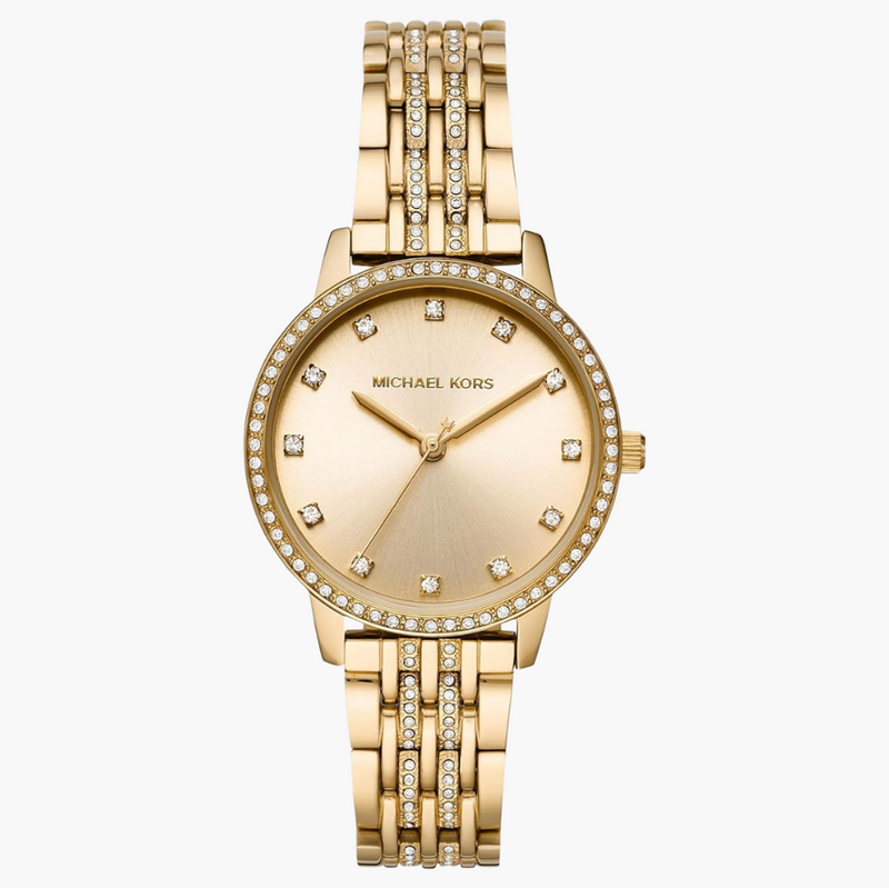 Michael Kors Melissa Quartz Gold Dial Gold Steel Strap Watch for Women - MK4368 Buy Now By Michael Kors