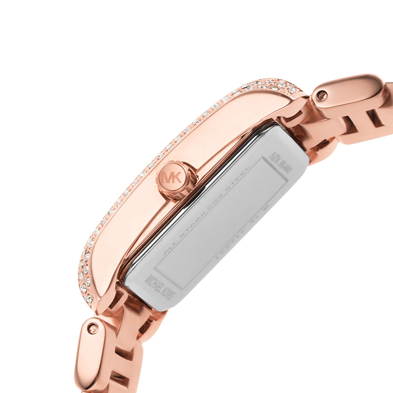 Michael Kors Emery Three-Hand Crystals Silver Dial Rose Gold Steel Strap Watch for Women - MK4641 Buy Now By Michael Kors