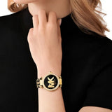 Michael Kors Parker Black Dial Cheetah Print Brown Leather Strap Watch For Women - MK4723 Buy Now By Michael Kors