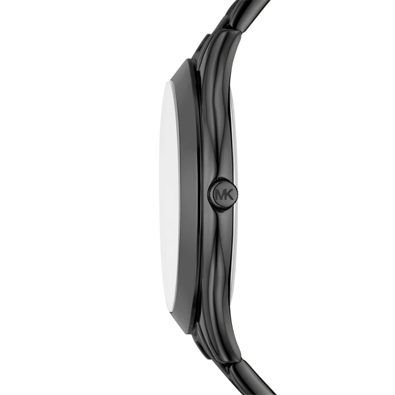 Michael Kors Slim Runway Analog Black Dial Black Steel Strap Watch For Women - MK4734 Buy Now By Michael Kors