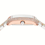 Michael Kors Emery Three-Hand White Dial Two Tone Steel Strap Watch for Women - MK4744