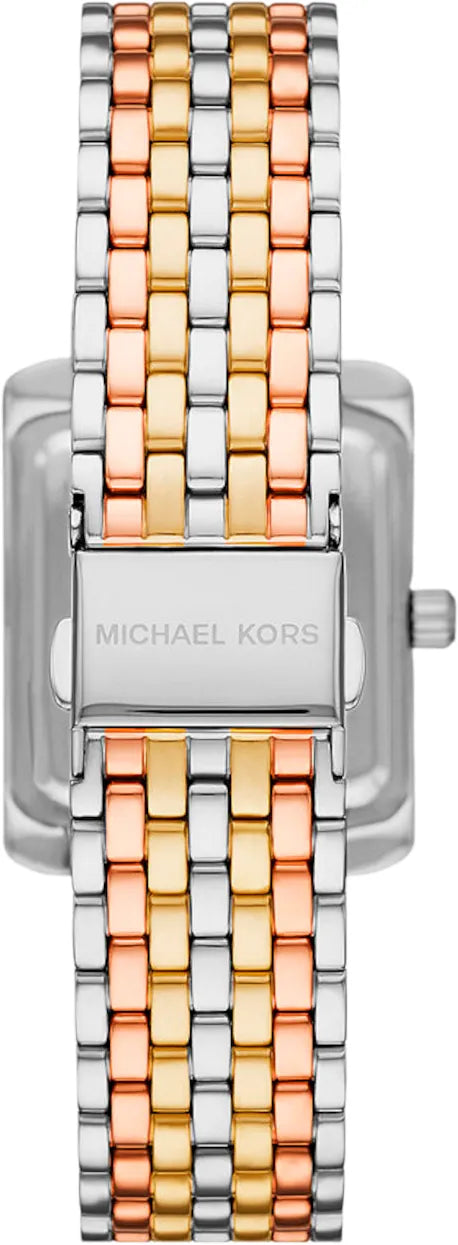 Michael Kors Emery Three-Hand White Dial Two Tone Steel Strap Watch for Women - MK4744