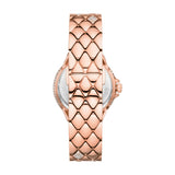 Michael Kors Camille Analog Silver Dial Rose Gold Steel Strap Watch for Women - MK4810 Buy Now By Michael Kors