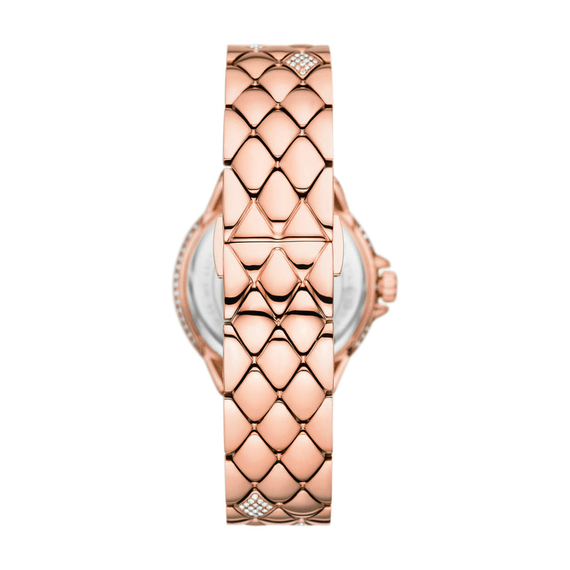 Michael Kors Camille Analog Silver Dial Rose Gold Steel Strap Watch for Women - MK4810 Buy Now By Michael Kors