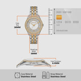 Michael Kors Harlowe Three-Hand Crystals White Dial Two Tone Steel Strap Watch for Women - MK4811 Buy Now By Michael Kors
