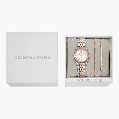 Michael Kors Lexington Three-Hand White Dial Two Tone Steel Strap Watch for Women - MK4817 Buy Now By Michael Kors