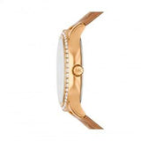 Michael Kors Sage Three-Hand Mother of Pearl White Dial Brown Leather Strap Watch for Women - MK4819 Buy Now By Michael Kors