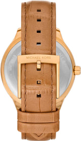 Michael Kors Sage Three-Hand Mother of Pearl White Dial Brown Leather Strap Watch for Women - MK4819 Buy Now By Michael Kors