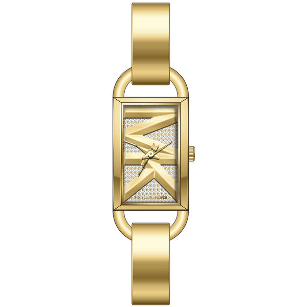 Shop Michael Kors Empire Analog Gold Dial Gold Steel Strap Watch for Women - MK4840 in USA