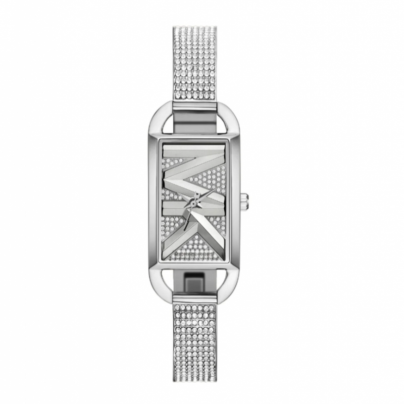 Shop Michael Kors Empire Three-Hand Silver Dial Silver Steel Strap Watch for Women - MK4841 in USA