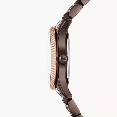 Michael Kors Lexington Three-Hand Brown Dial Brown Steel Strap Watch for Women - MK4844 Buy Now By Michael Kors