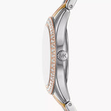 Michael Kors Harlowe Three-Hand Mother of Pearl White Dial Tri Tone Steel Strap Watch for Women - MK4846 Buy Now By Michael Kors