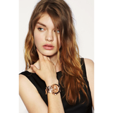 Shop Michael Kors Dylan Rose Gold Dial Rose Gold Steel Strap Watch for Women - MK5314 in USA