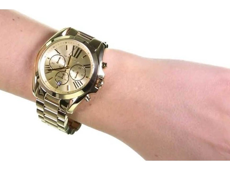 Michael Kors Bradshaw Gold Dial Gold Steel Strap Watch for Women - MK5605 Buy Now By Michael Kors