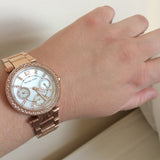 Michael Kors Parker White Dial Rose Gold Steel Strap Watch for Women - MK5616 Buy Now By Michael Kors