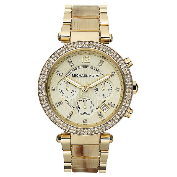 Michael Kors Parker Gold Dial Gold Steel Strap Watch for Women - MK5632