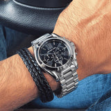 Michael Kors Bradshaw Black Dial Silver Steel Strap Watch for Men - MK5705 Buy Now By Michael Kors