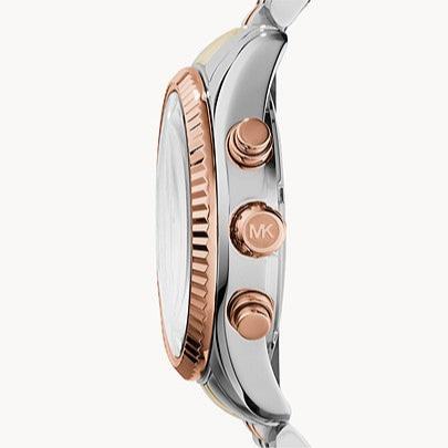 Michael Kors Lexington Chronograph Silver Dial Two Tone Steel Strap Watch for Women - MK5735 Buy Now By Michael Kors