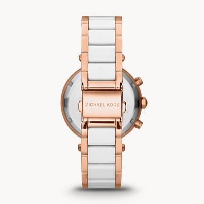 Michael Kors Parker White Dial Two Tone Steel Strap Watch for Women - MK5774 Buy Now By Michael Kors