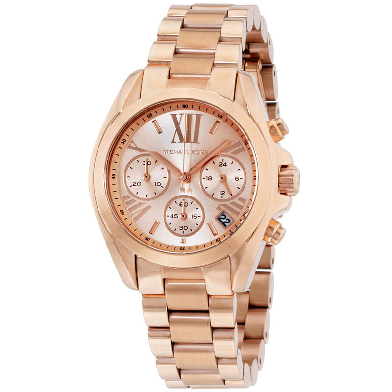 Michael Kors Bradshaw Chronograph Rose Gold Dial Rose Gold Steel Strap Watch for Women - MK5799 Buy Now By Michael Kors
